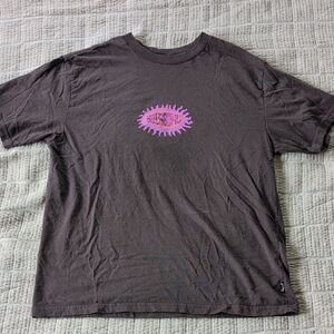 Billabong Brown Tee with Pink Graphic